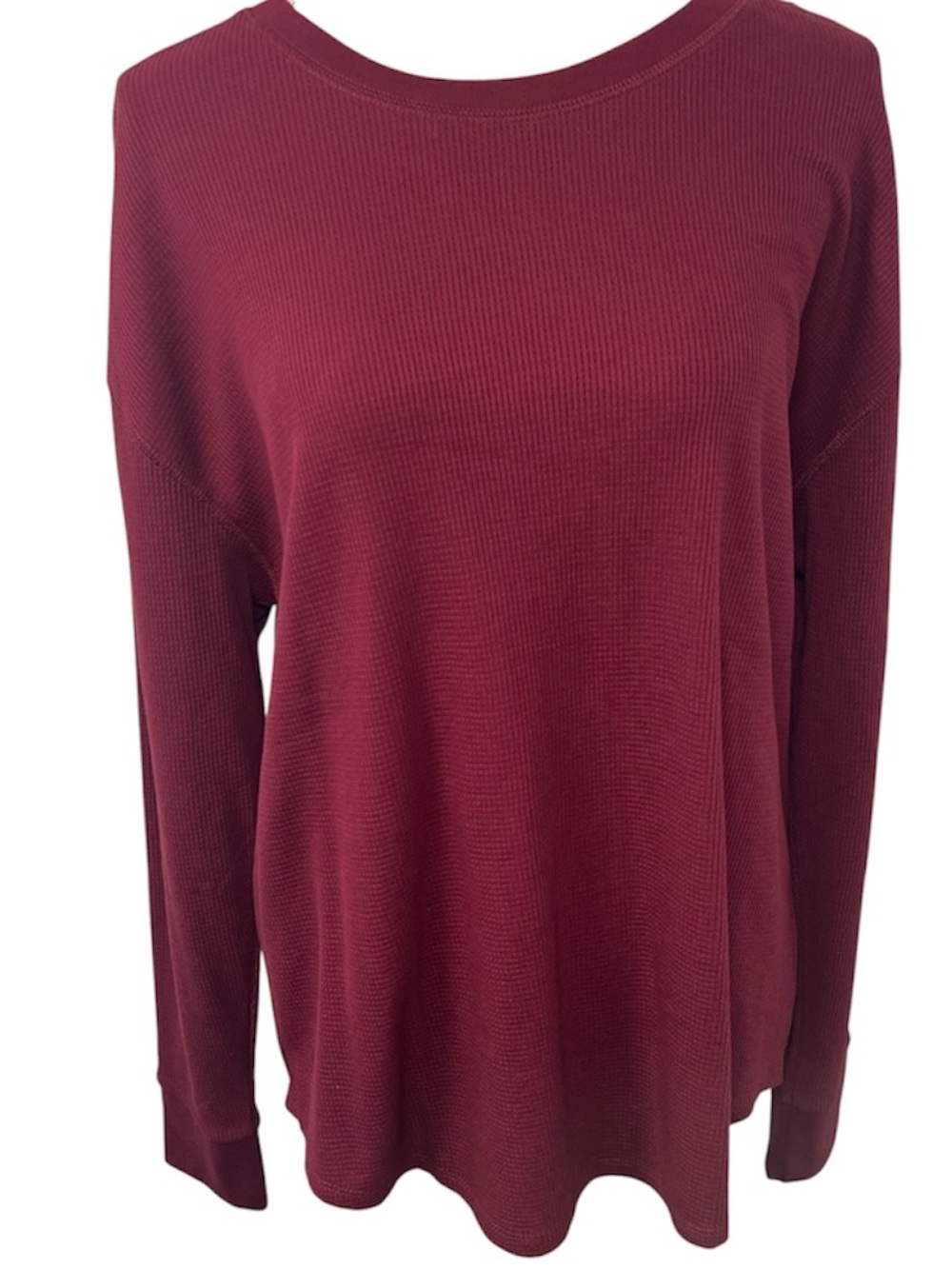 NWT Time & Tru Thermal Maroon Top Size XL